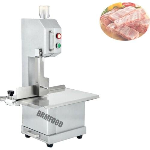 Desktop Commercial Bone Cutter Household Electric Bone Sawing Machine Kitchen Trotter Steak Frozen Meat Cutting Equipment