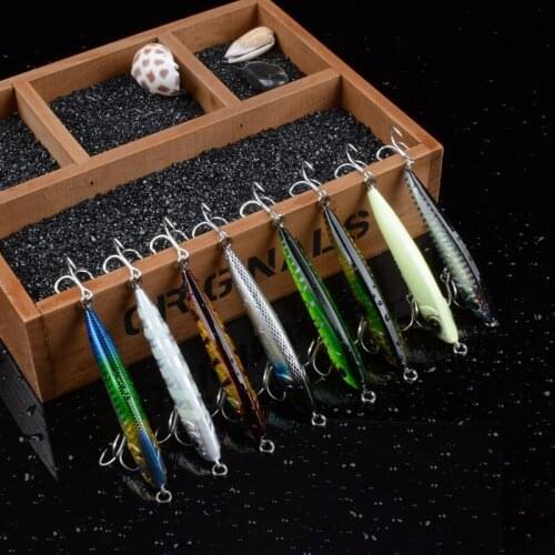 2021 New Tremble Pencil Sinking Fishing Lures Long Throw Noctilucent Bait Salt Fishing For Fishi Tackle