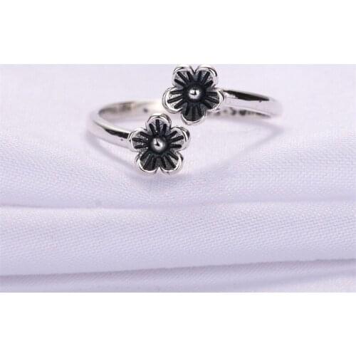 New Charming Flowers Finger Ring for Women Vintage Boho Knuckle Party Rings Gothic Punk Jewelry Gifts for Girls