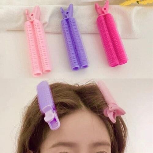 New Women Hair Rollers Bang Roll Curler Clips Plastic Self-adhesive Hair Curling Hairdressing Tool Girl Beauty Styling Tool