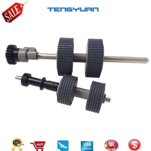 PA03540-0001 PA03540-0002 Brake & Pick Roller + axle for Fujitsu Fi-6130 Fi-6130Z Fi-6230 Fi-6140 Fi-6240 Fi-6125 Fi-6225 IX500