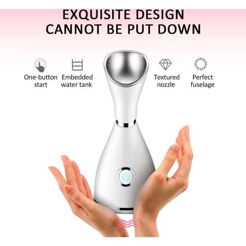 Face Facial Steamer Nano Steam Ionic Warm Mist Humidifier for Home Face Sauna Moisturizing Cleansing Pores