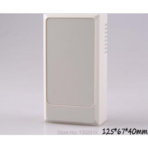 5 pcs/lot 125*67*40mm plastic enclosure for electronics wall mount PLC junction box abs material case waterproof outlet box
