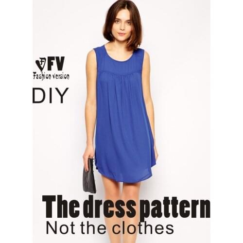 Dresses Sewing Pattern Template Cutting drawing Clothing DIY ((Not selling clothes)) BLQ- 163