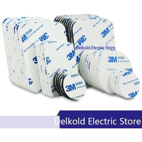 10PC/lot 3M Strong Double Sided Adhesive Acrylic Foam Tape Two Sides Mounting Sticky Tape Black 78mm*61mm*3mm/40mm*58mm*3mm