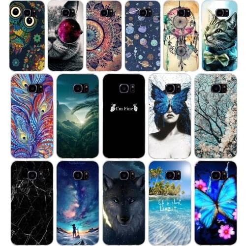 Q For Samsung Galaxy S7 egde case Cover for Samsung Galaxy S6 edge Case for Samsung S7 S6 G920F i9600 Cover Silicon Fundas