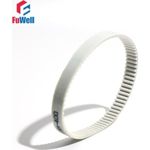 HTD5M White PU Timing Belt 435/440/450/460/470/480mm Transmission Pulley Belt 15/20/25/30mm Width Closed Loop Synchronous Belt