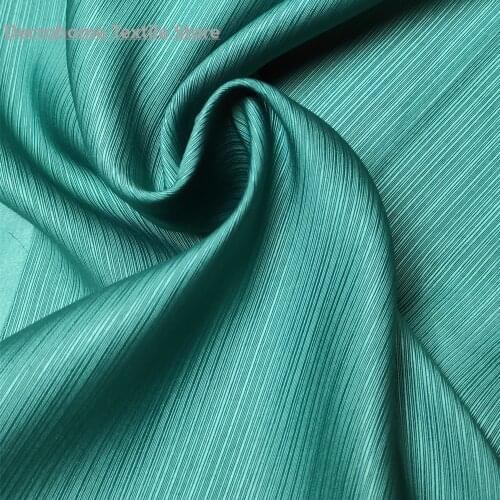 Northern European-Style Light Luxury High Precision Silk Vertical Stripes Full Shade Curtains for Living Room Bedroom