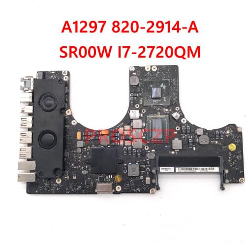 High quality For Macbook pro 17" A1297 Laptop motherboard 820-2914-A With SR00W I7-2720QM CPU 100% full Tested OK +Free shipping