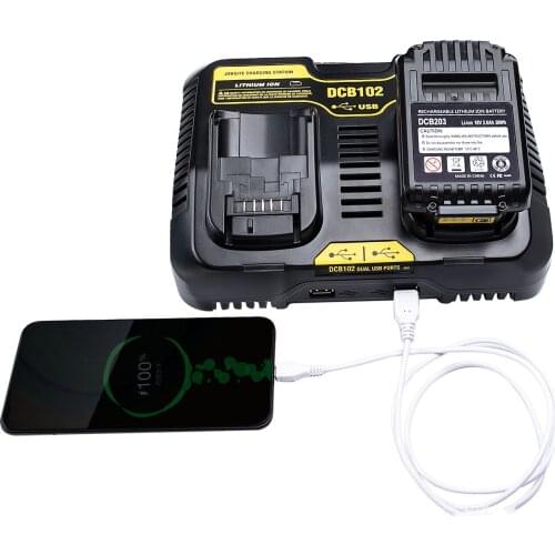 Li-Ion Battery Charger DCB104 DCB102 DCB118 DCB1418 For Dewalt 14.4V 18V 20V Lithium Battery DCB140 DCB183 DCB200
