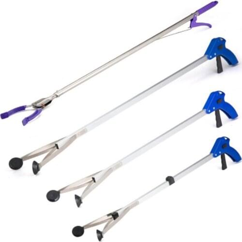 Stainless Steel Clip Rubbish Garbage Collection Clips Extractor Pickup Clamp Pliers Long Arm Gripper Helping Hand Tool SN3349