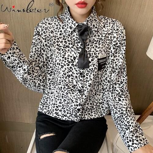 Spring Fall European Style Loose Floral Blouse Fashion Bowknot Removable Elegant Women Print Button Shirt Tops New 2021 T15012A