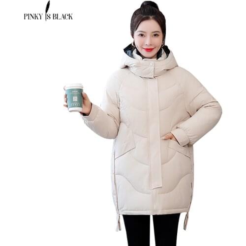 PinkyIsBlack Winter Women Coats Comfortable Fashion Basic Jacket And Coat Women Casual Long Parkas Hooded Winter Jacket Women