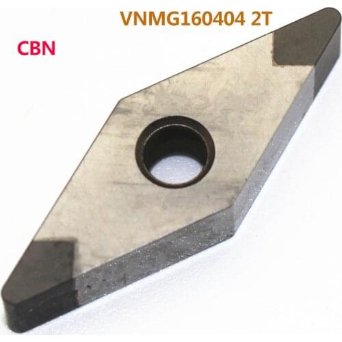 1PC Tipped PCBN VNMG160404 2T VNMG160408 2T Diamond CBN CNC lathe insert CNC Machine Indexable External Turning Tool Free Ship