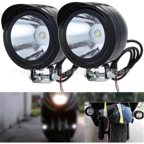1 PCS black universal brand accessories motorcycle auxiliary headlight part moto assistant light motorbike lighting scooter lamp