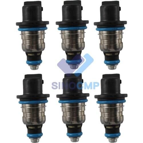 37003-804841 Fuel Injector Fuel Pump Injector 6PCS for Mercury Outboard 150hp DFI Optimax Aftermarket Parts, 3 Month Warranty