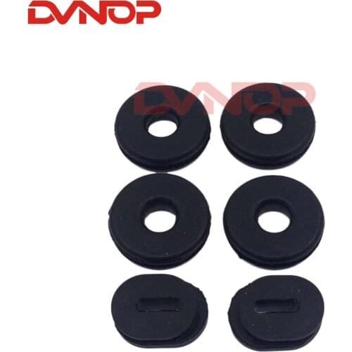 6PCS Rubber Motorcycle Side Cover Grommets Head Gasket Sets Motorcycle Accessories For Honda GS125 Motorcycle Grommets Black