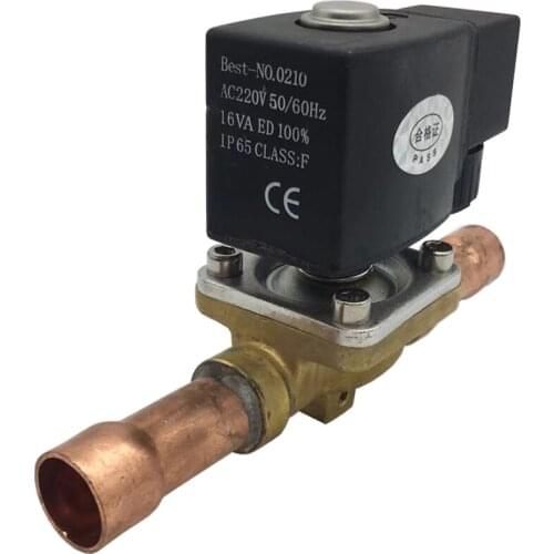 Bi-flow solenoid valve with 22mm ODF solder tube is mainly installed in heat pump water chiller or constant temperature machine