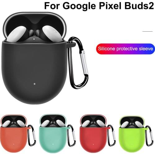 Case For Google Pixel Buds 2 Earphone Accessories Charging Box Cover Case For Pixel Buds 2 TPU Soft Shell With Anti Lost Hook