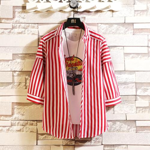 JKASHDK Men's Striped Shirts