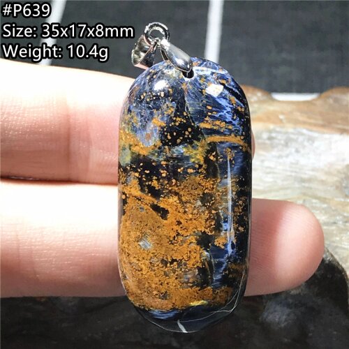 Top Natural Pietersite Stone Pendant Jewelry For Women Men Healing Crystal 35x17x8mm Beads Silver Namibia Energy Gemstone AAAAA