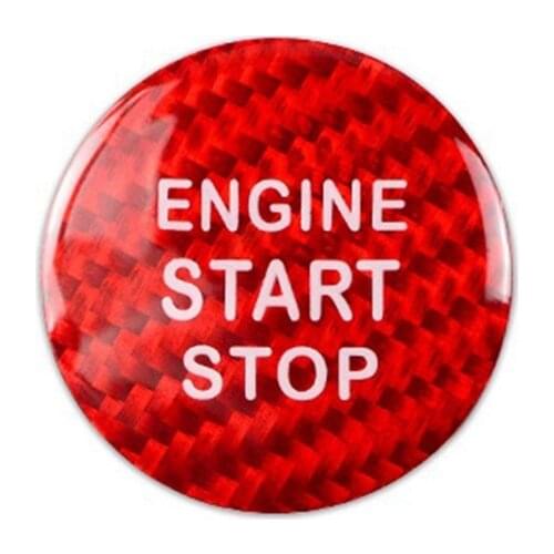 Carbon Fiber Engine Start Stop Switch Button Trim Cover Sticker for Lexus IS ES GS NX RX LX RC RCF