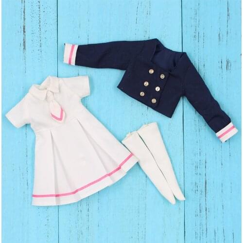 Outfit for ICY DBS Blyth doll Clothes Cardcaptor Sakura Clear Card school uniform Cute cosplay outfits for the 1/6 Size