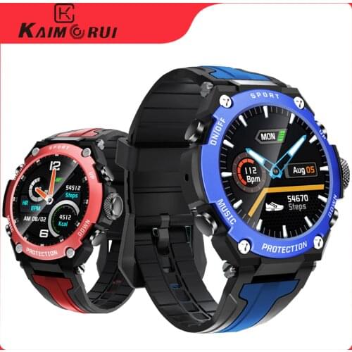 New Smart watch Men Music Play IP68 Waterproof 1.3 inch Sport Digital Men Watch,Compass & weather Smartwatch For ios Android