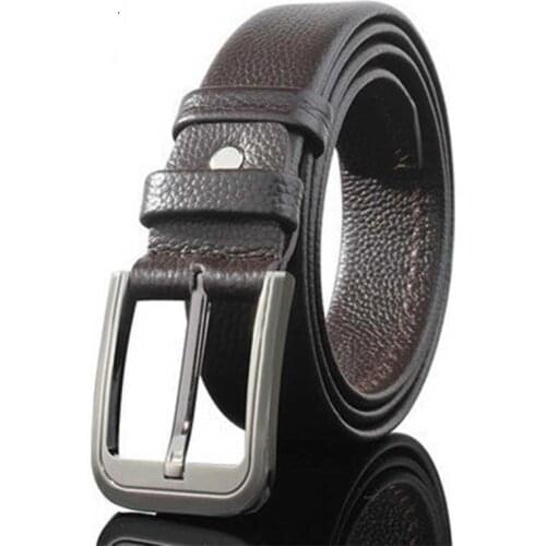 Brand Cow Genuine Leather Men Belt Luxury Soft Pin Buckle Joker Fashion Classice Vintage Ceinture Homme Black 2020 Casual New