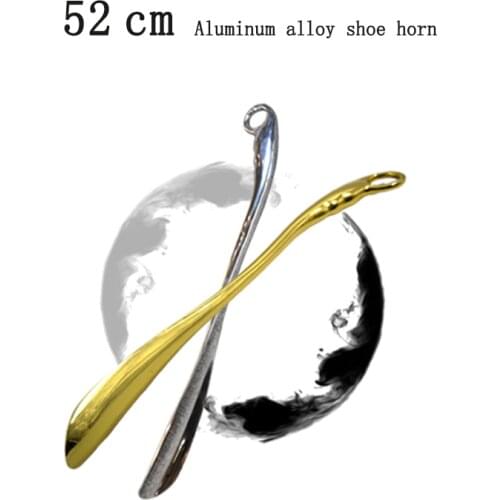 52cm Aluminium Alloy Shoe Horn Long Metal Shoe Spoon Convenient Wear Stainless Steel Shoe Horn