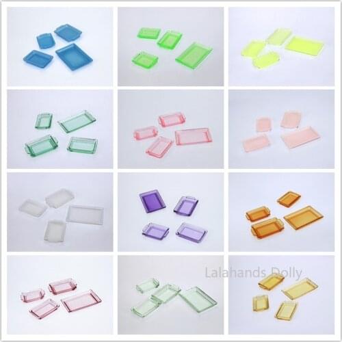 1:12 Dollhouse Mini Multicolor Tray Model for Dollhouse Kitchen Furniture Accessories
