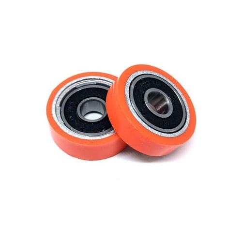 1pcs Woodworking Machinery Accessories 30x8x8mm Tracking Wheel for Anti-collision Buffer Edge Banding Machine Rubber Wheel