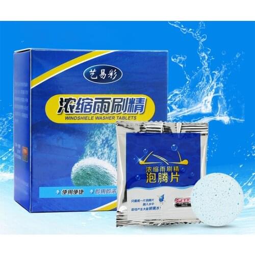 10PCS Auto Car Windshield Glass Wash Cleaner Concentrated Effervescent Tablets