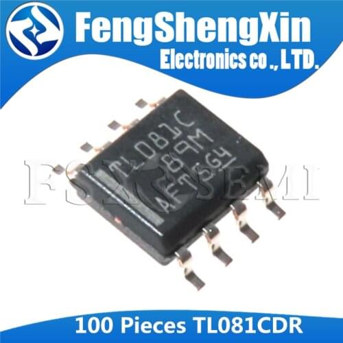 100PCS TL081CDR SOP8 TL081C SOP TL081 SOP-8 081C SMD JFET-INPUT OPERATIONAL AMPLIFIERS IC
