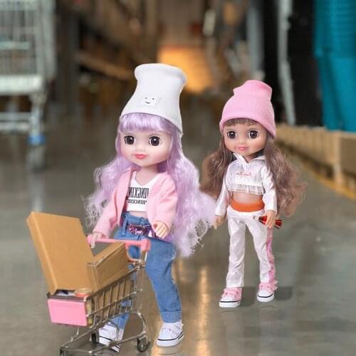 16 inch imitation silicone long hair doll fashion girl doll can be changed into cartoon doll childrens toys
