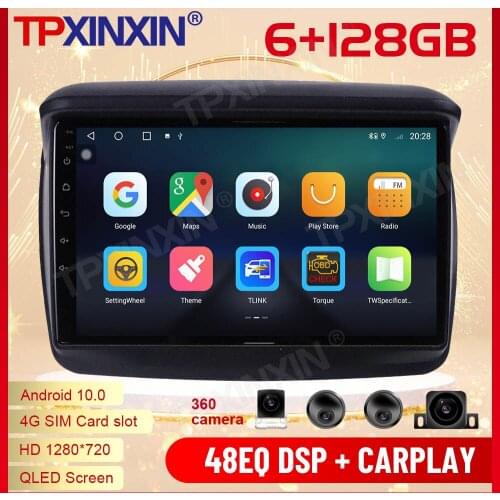 2 Din Carplay Android Radio Receiver Multimedia For Mitsubishi L200 2008 2009 2010 2011 2012 2013 2014 2015 2016 Video Head Unit