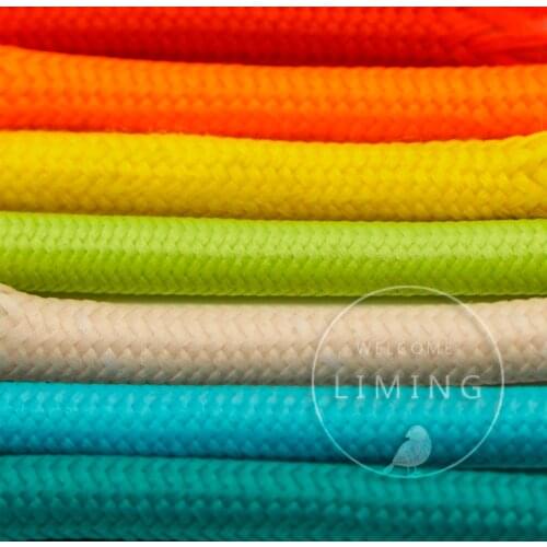 2m,3m,5m, 10m/lot 2x 0.75mm VDE Certified 2 Core Round Textile Electrical Wire Braided Wire Fabric Cable Vintage Lamp Power Cord