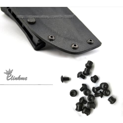 10pcs/lot ,2.7mm Chicago Antirust screws used for 1.5mm(0.06") Kydex Thermoplastic plank of knife scabbard Holster 6mm hole