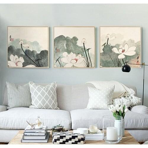 New 5D Diamond Painting Full Drill Chinese Style Triple Painting Lotus Flower Rubiks Cube Diamonds Diamond Embroidery Home Deco