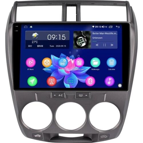 Android 10.0 Head Unit 10.1 Inch Car Radio Player 1280*800 Screen Bluetooth With CarPlay GPS Naviagtion For Honda City 2008-2013