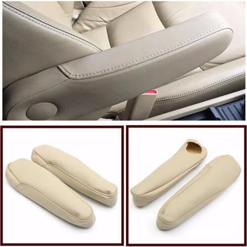 Car Leather Armrest Pad Cover Cushion Mat Replacement for Honda 05-10