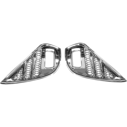 Car Front Bumper Fog Lamp Frame Trim Front Fog Lamp Grille Cover Car Accessories for Toyota Highlander 2021