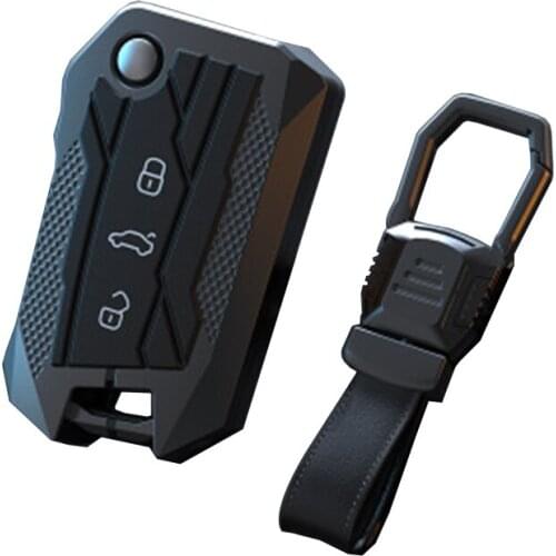 Gray Car Zinc Alloy Key Case Holder For VW Passat B8 CC Polo Tiguan Golf 7 MK4 For Skoda A7 A5 Octavia Superb Yeti Seat Ateca