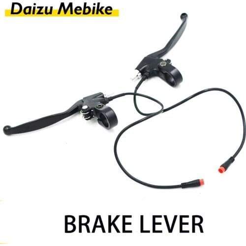 Black Bicycle Brake Handle for Electric Bike/Bicycle Part Handle Grips Bike V Brake Lever Cut off Power Braking Lever brake pads