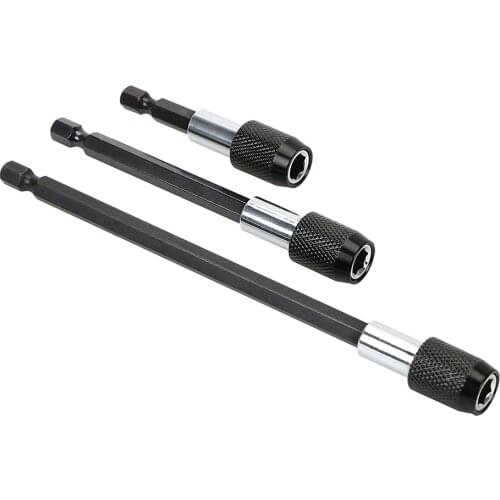 DIYWORK Bit Head Rod With Magnetic Long Rod Screwdriver Bit Extension Rod Quick Release Hex Shank Self-Locking Post