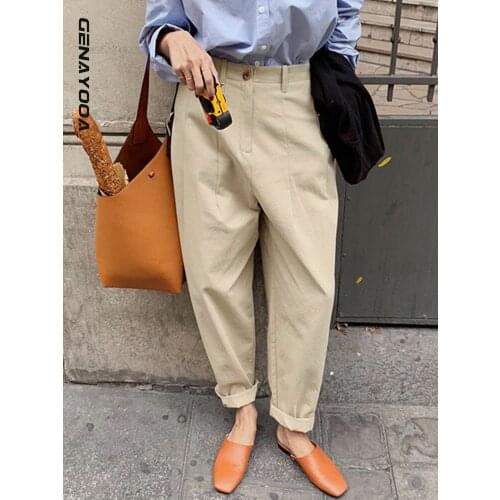 Genayooa Women's Trousers Harem Pants