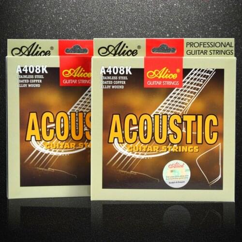 Alice Guitar Strings Sets Steel Core Folk Wooden Guitar String Acoustic Guitar Accessories String Anti-rust Wrapped Strings