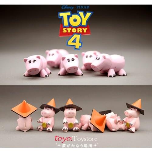 24PCS 5cm High quality Solid material Disney Toy Story ham pig piggy bank toy ornament model solid material collection ornament
