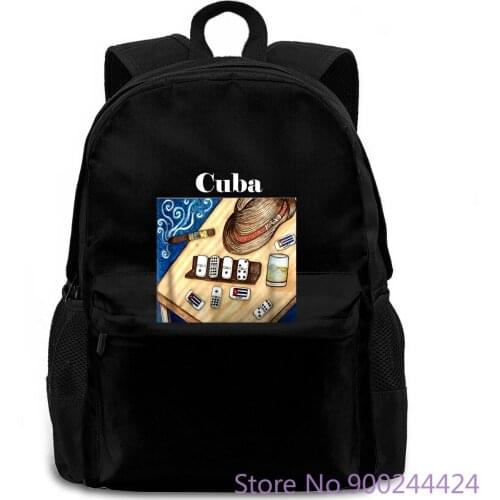 Cuba for kids Cuban Dominos & Cuban Cigar Homme Homme women men backpack laptop travel school adult student