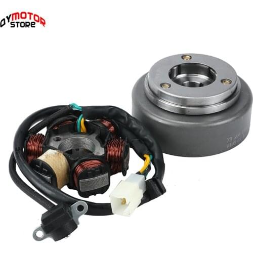 Motorcycles Ignition Magneto Stator Flywheel kit For ZongShen 190cc Z190 W190 1P62YML-2 Electric Start Engine Dirt Pit Bike Atv